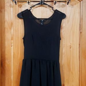 NWOT! H&M black cocktail dress with mesh top
